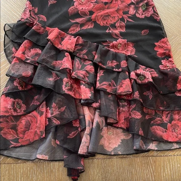 Peppermayo Floral Black and Red Mini Dress - Picture 11 of 13
